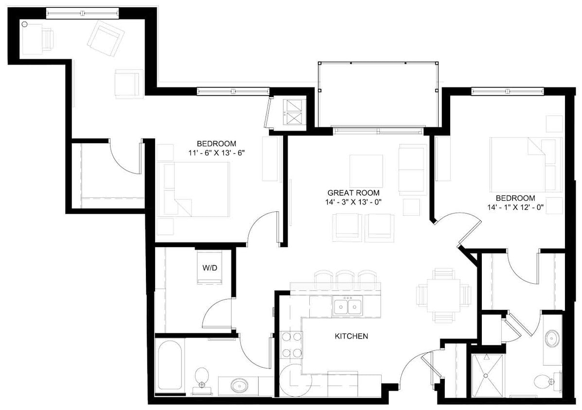 Floor Plan - The Lincoln L (C2-4)