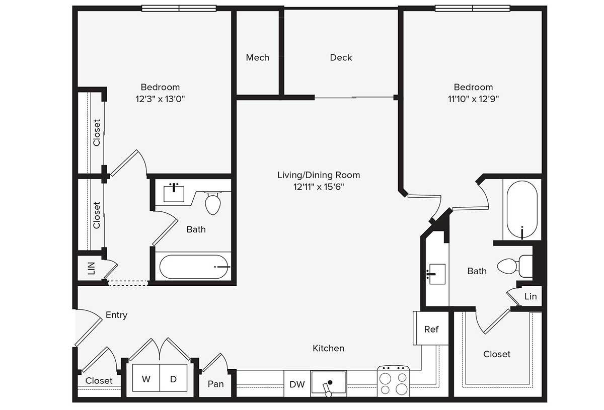 Floor Plan - B2-1136