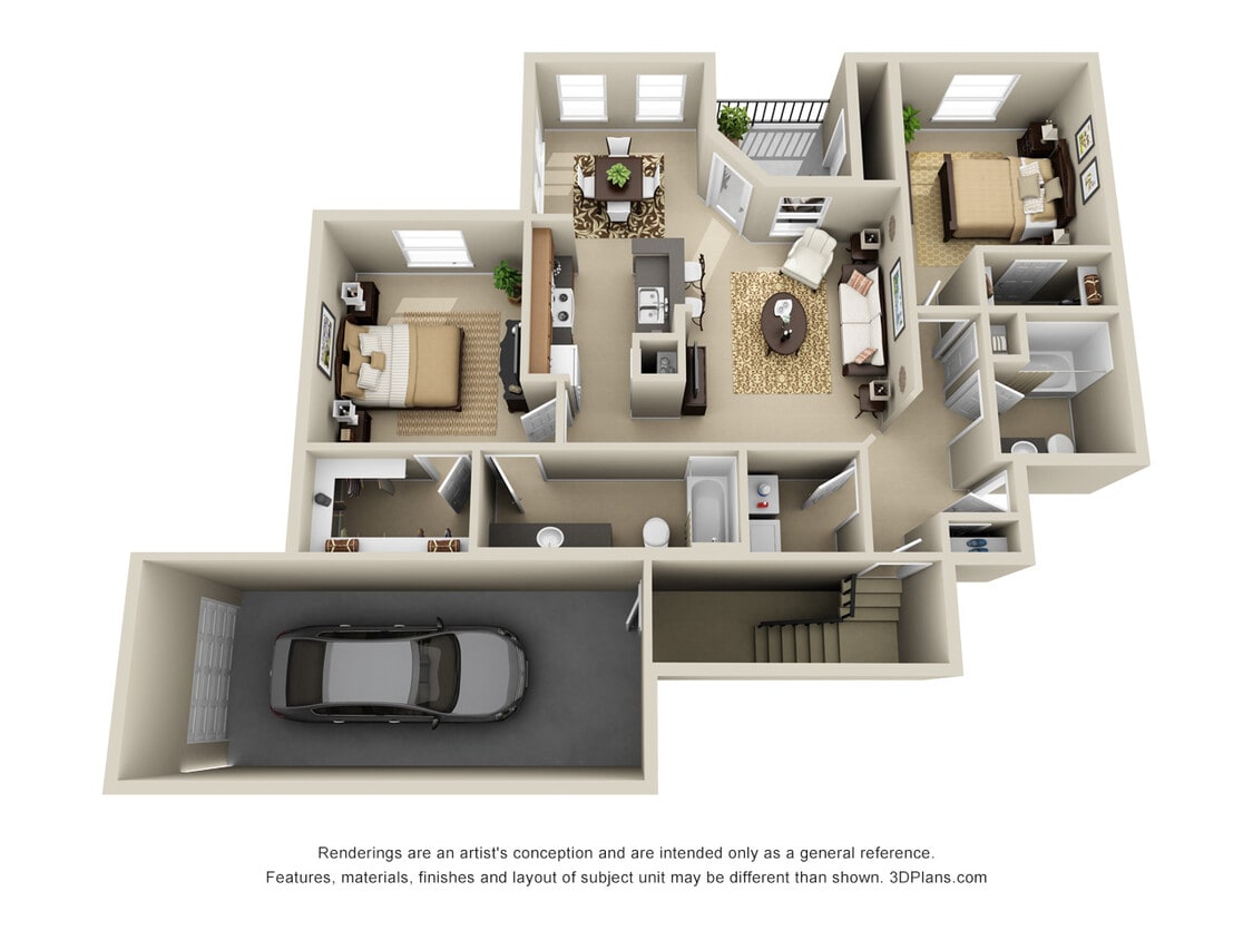 Floor Plan - Two Bedroom B1G