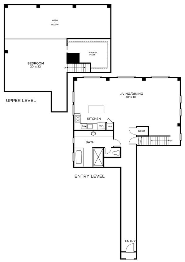 The Rice - C3 - 1x1-PH - 1 Beds - 1 Baths - 1602 Sq. ft. - C3 - 1x1-PH