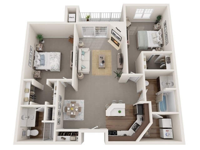 The Peterson | The Landmark at Hatchery Hill | Apartments in Fitchburg, WI - The Peterson