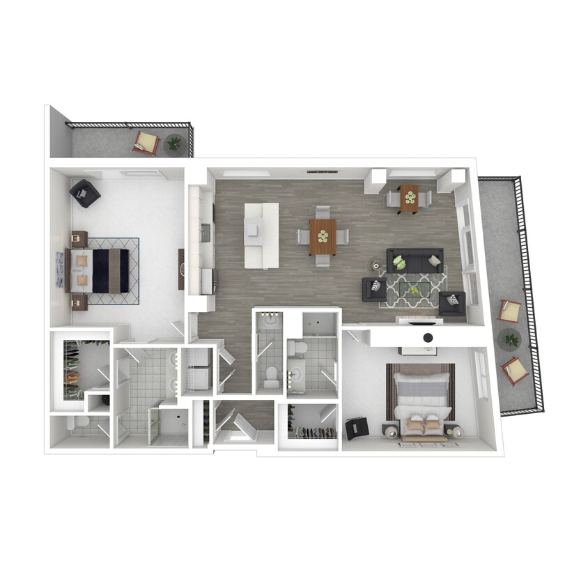 Broad Bay Suite (2x2) - 3D Furnished - Broad Bay Suite