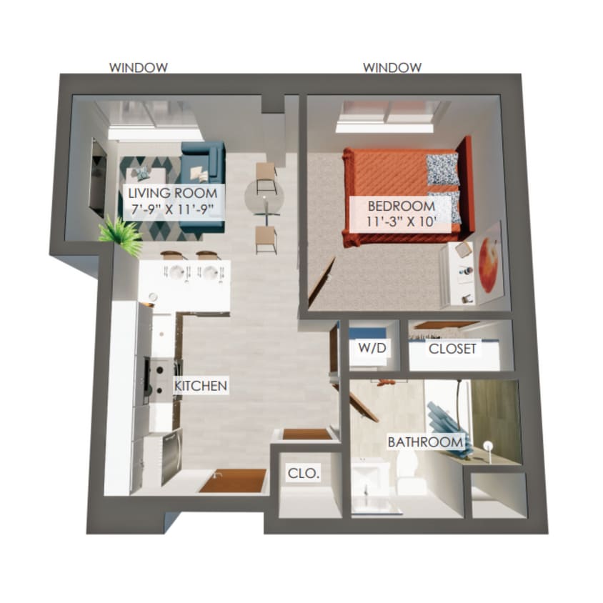 1Bed/1Bath - 1M