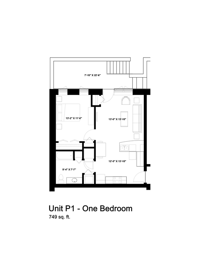 Floor Plan - Unit P1