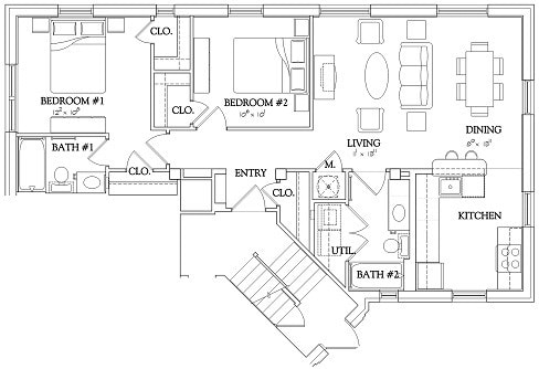 2BR/2BA - 2 Bedroom - Urban
