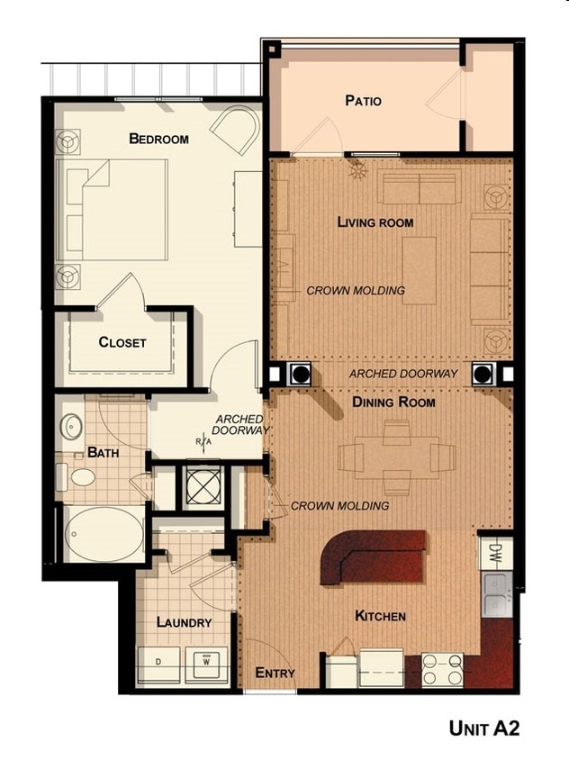 1BR/1BA - A2