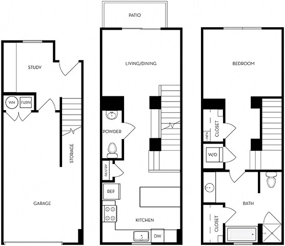 Floor Plan - Camden Townhome