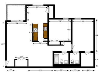 Floor Plan - 2 BEDROOM (2A)