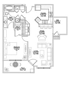 1BR/1BA - A2