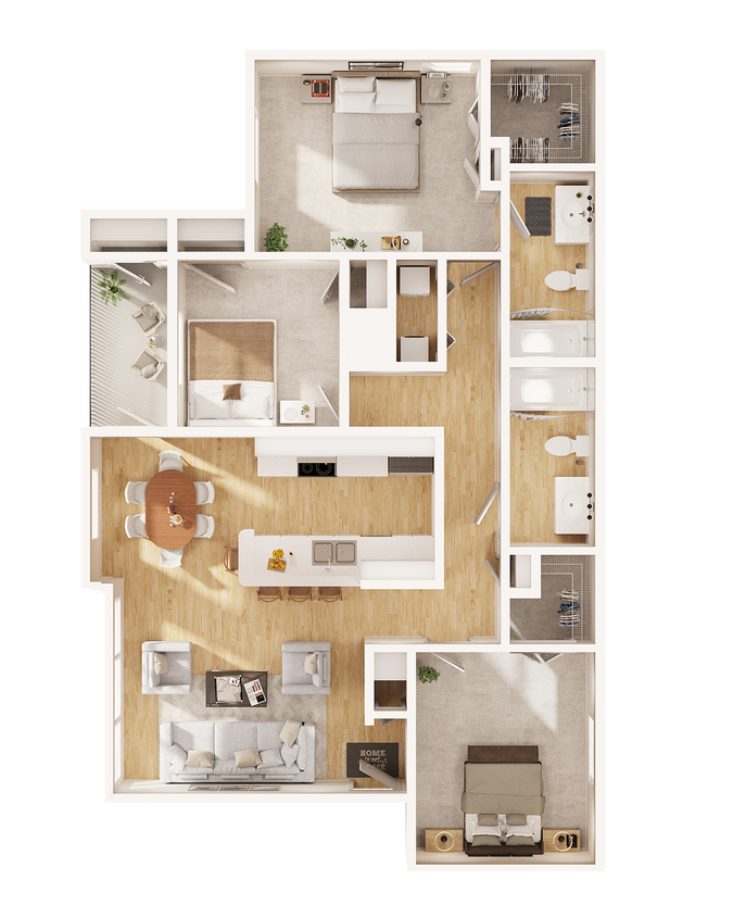 Anson at the Lakes - C1 Floor Plan - C1