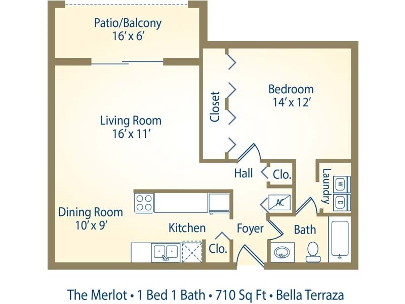 The Merlot - Renovated - Spacious 1x1 Downstairs — #17A1