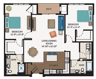 Floor Plan - The Bellevue