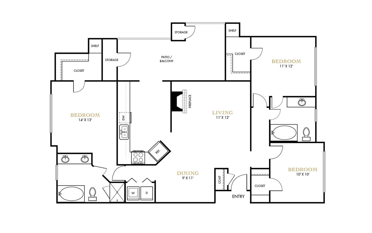 Lana-Floorplans-C1-3B2B-1384SF.jpg - 3 Bedroom 2 Bath