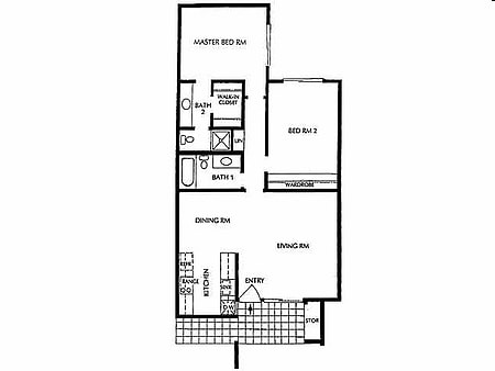 D - Two Bedroom Two Bathroom A