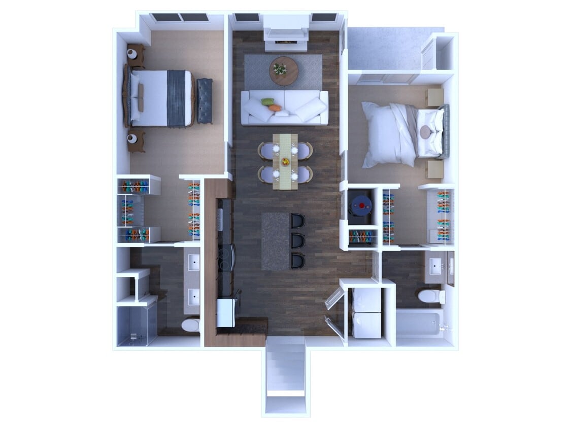 Floor Plan - 2 Bedrooms Floor plan B3