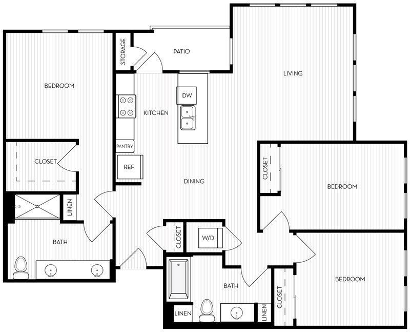 Floor Plan - Revela II Floorplan 3-1B