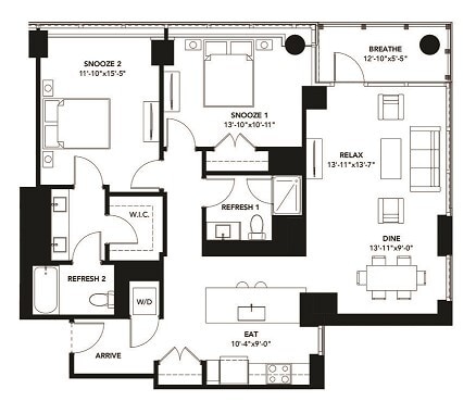 Floor Plan - 1305