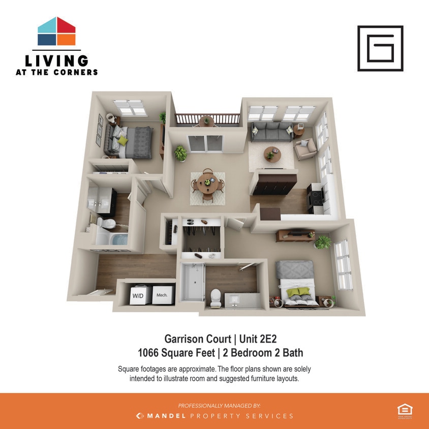 Garrison Court Unit Style 2E2 - 2E2