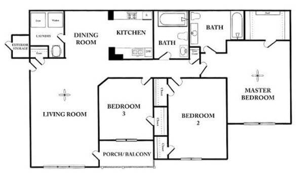 Floor Plan - 3x2