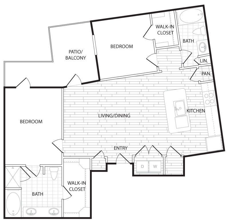 Agave - BS2 - 2 Beds - 2 Baths - 1183 Sq. ft. - BS2