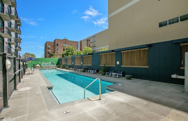 With plenty of space to swim, sunbathe, or simply kick back under the gazebo, our pool area brings comfort and community together. - Piedmont Pad Apartments
