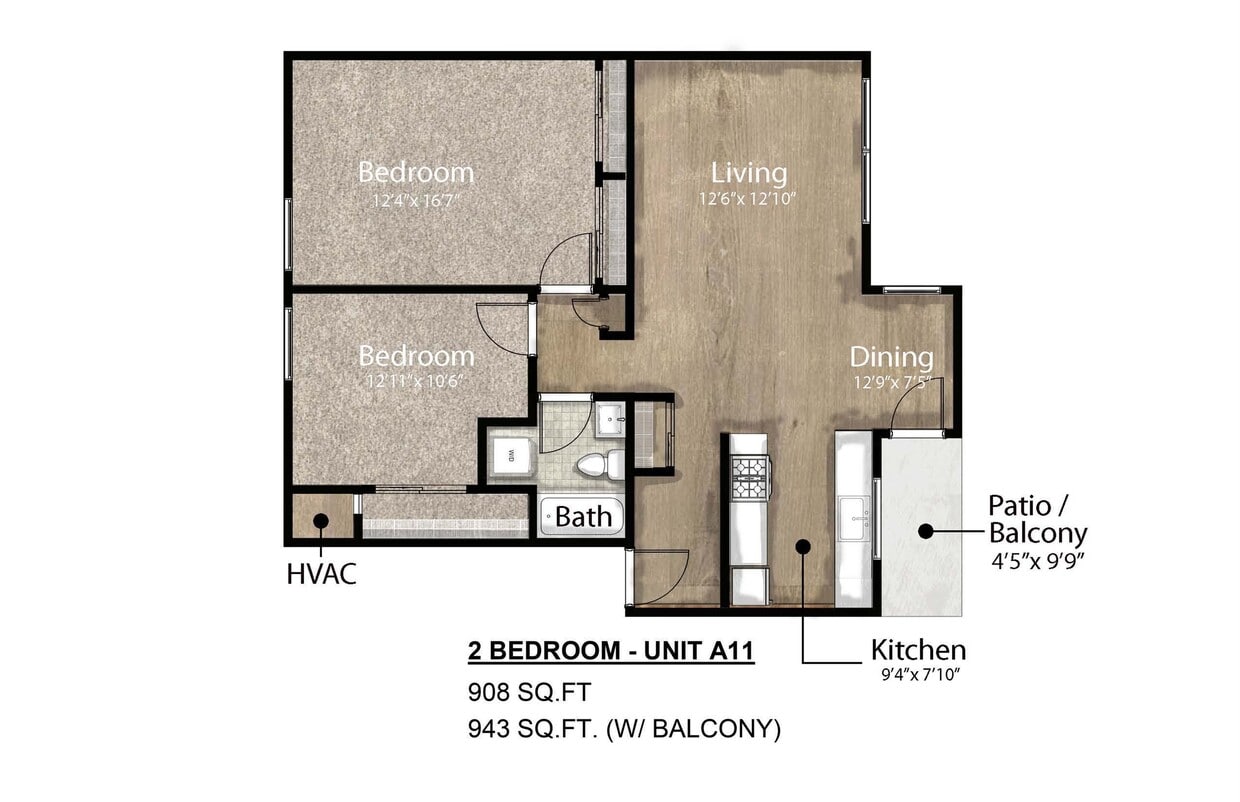 NC - 2 BR, 1 Bath - 2 Bedroom/1 Bath