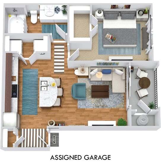 Floor Plan - The Lonestar with Assigned Garage 