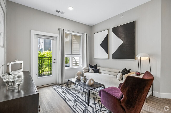 1BR, 1BA - 785SF - Living Room - Aspire Kenwood