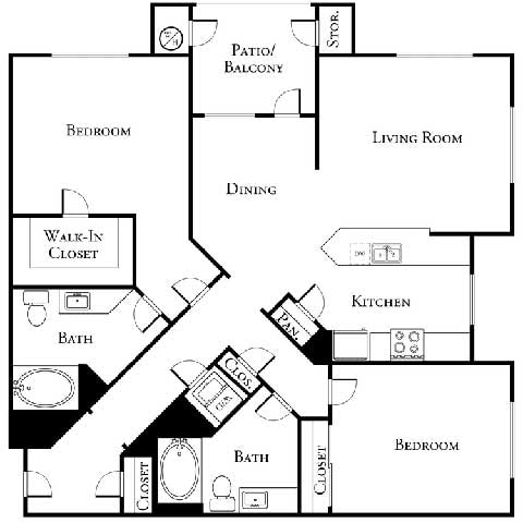 Floor Plan - 2D2