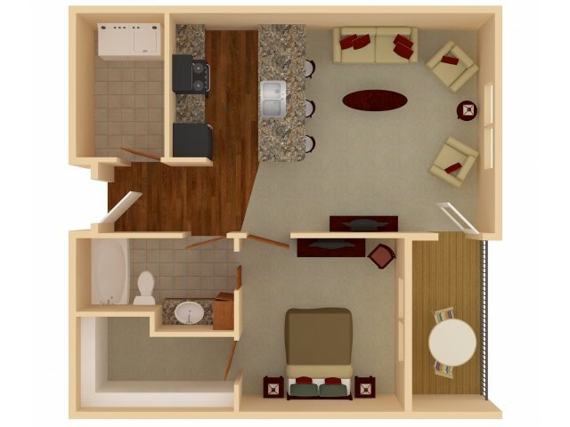 Floor Plan - Silty | 1 Bedroom 1 Bathroom