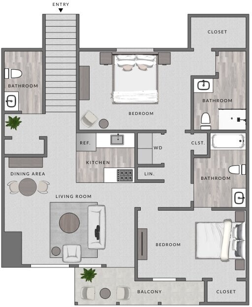 Floor Plan - B2 - 2x2
