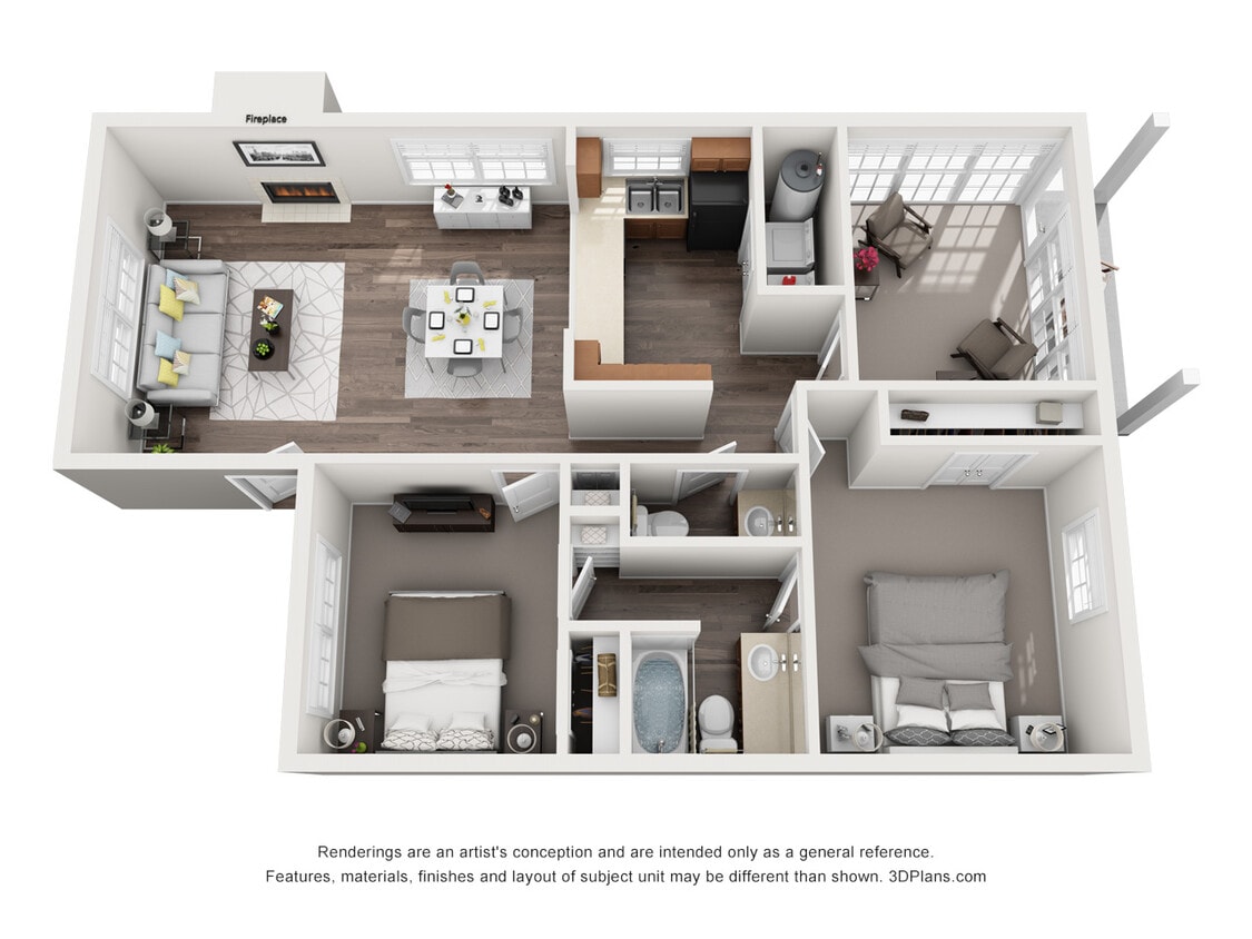 Floor Plan - B1 - Elm