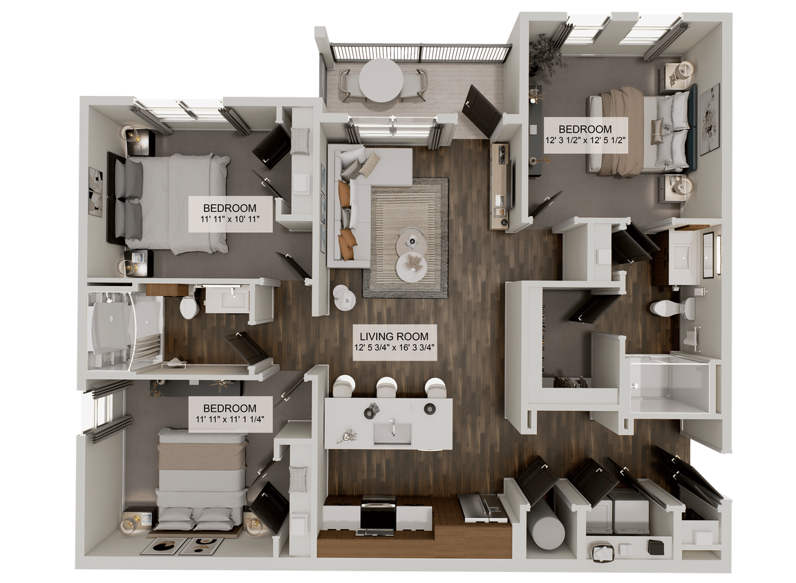 Floor Plan - The Solara (C1)