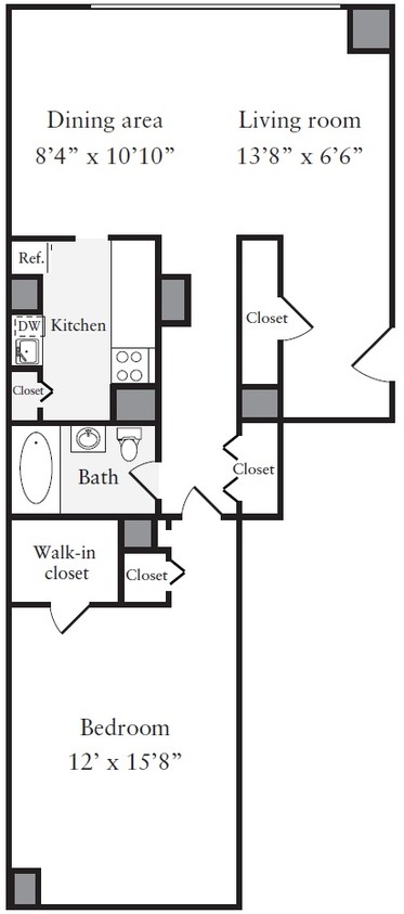 Floor Plan - A1-960sq-Tier21