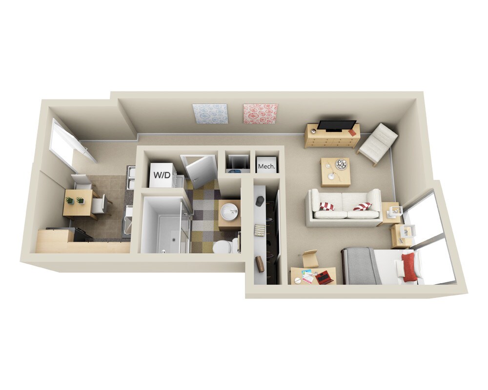 Floor Plan - Highrise E1C