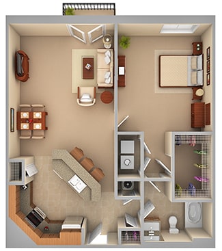 Floor Plan - 1-B (PHASE 1)