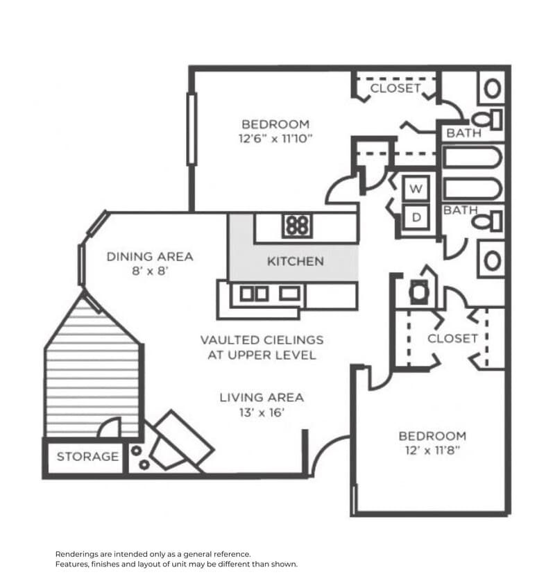 Floor Plan - B2 - Renovated