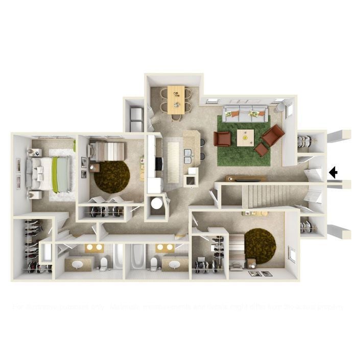 Hawthorne Groves - Woodmont DN - 2 Beds - 2 Baths - 1402 Sq. ft. - Woodmont DN