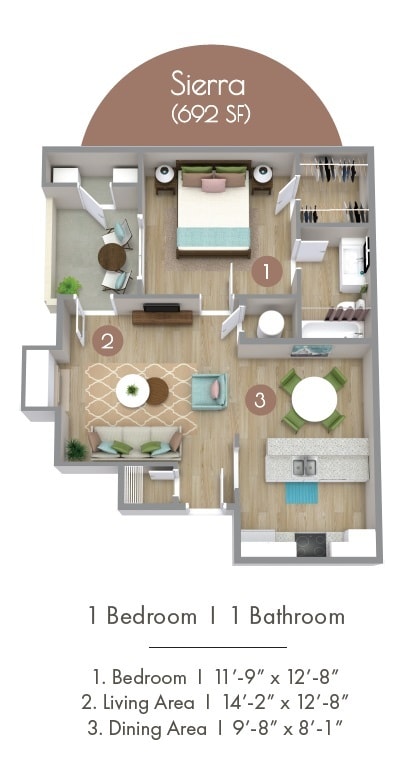 Sierra - 692 sf - Sierra