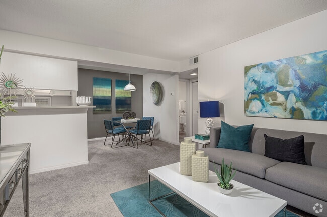 2BR, 2BA - 816SF - Living Room - Grove at St. Andrews