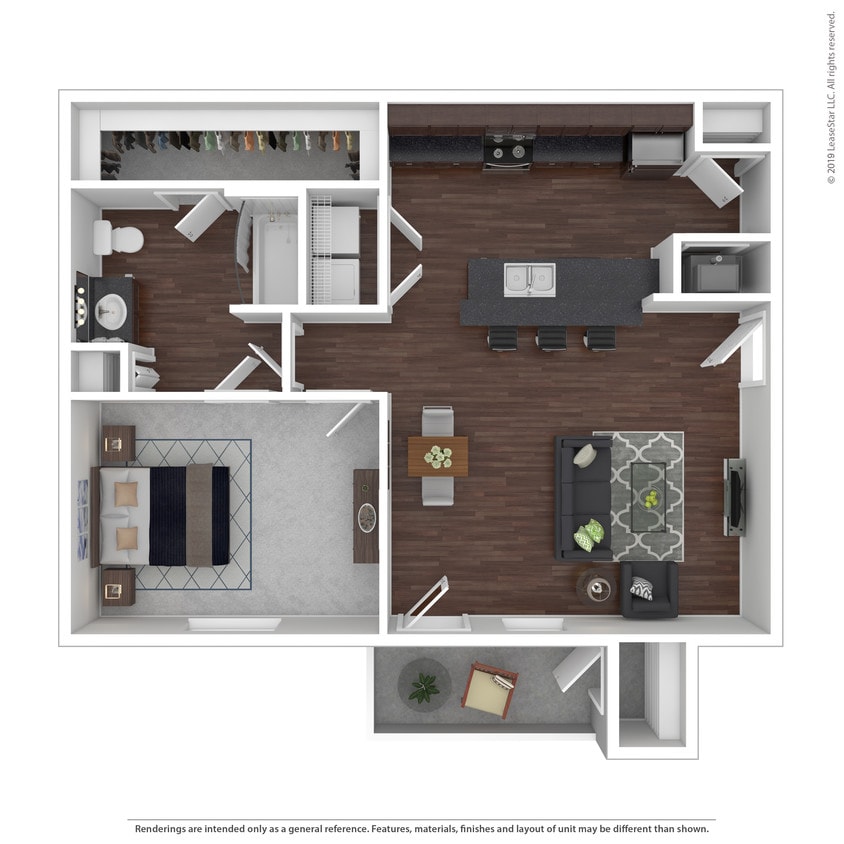 The Axle: Beds - 1: Baths - 1: SqFt Range - 709 to 709 - The Axle