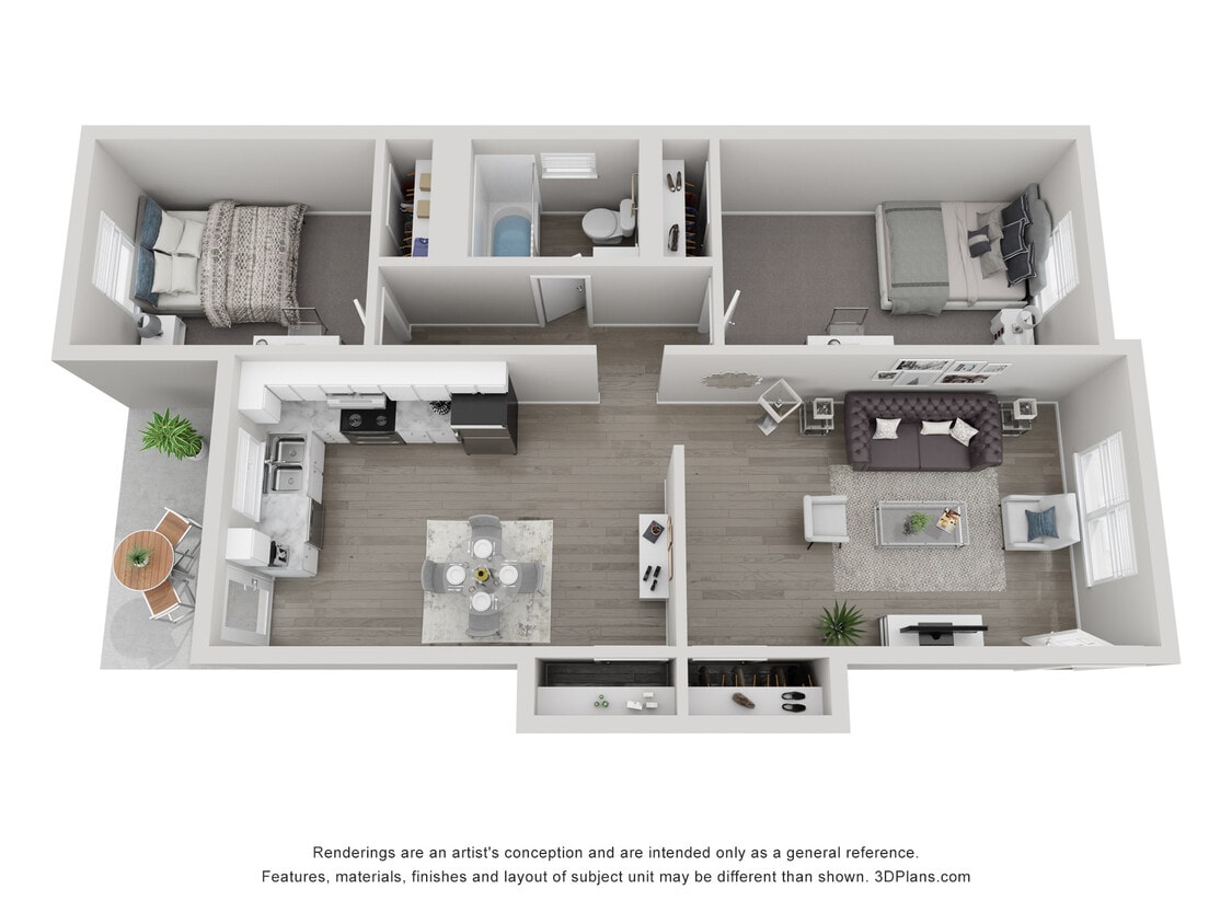 Floor Plan - B6 2x1 C Standard-Call for Availability