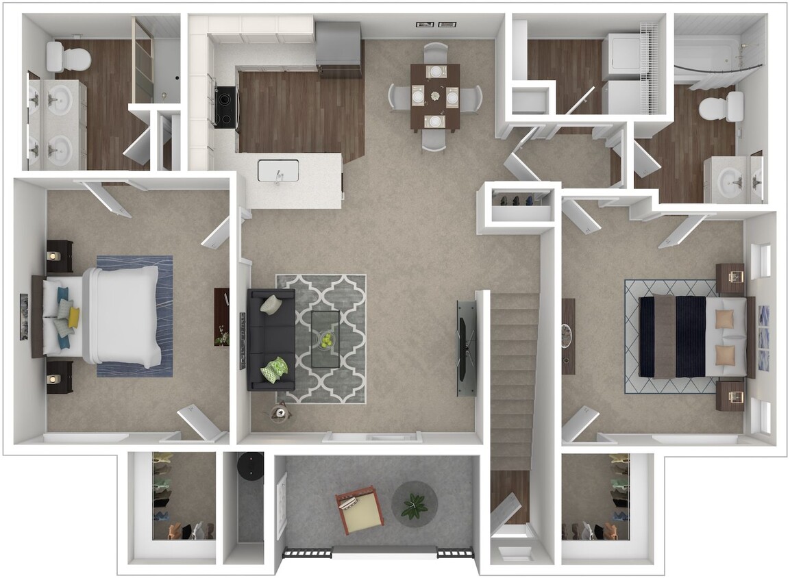Floor Plan - 2X2D