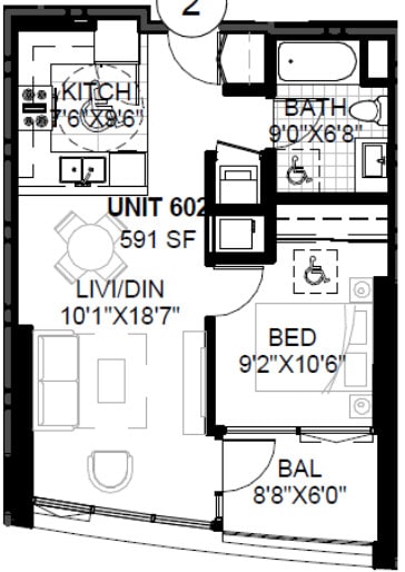 Floor Plan - SPIRE 1A