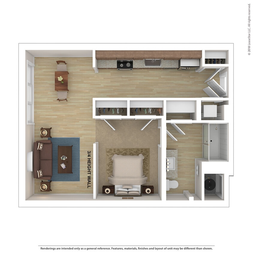 Floor Plan - Aria Studio A4