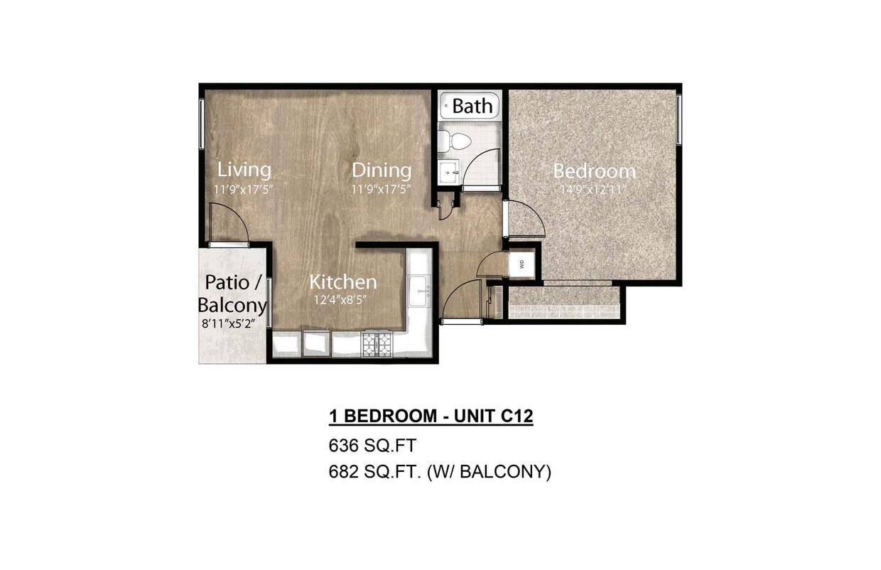 NC - 1 BR, 1 Bath - 1 Bedroom/1Bath