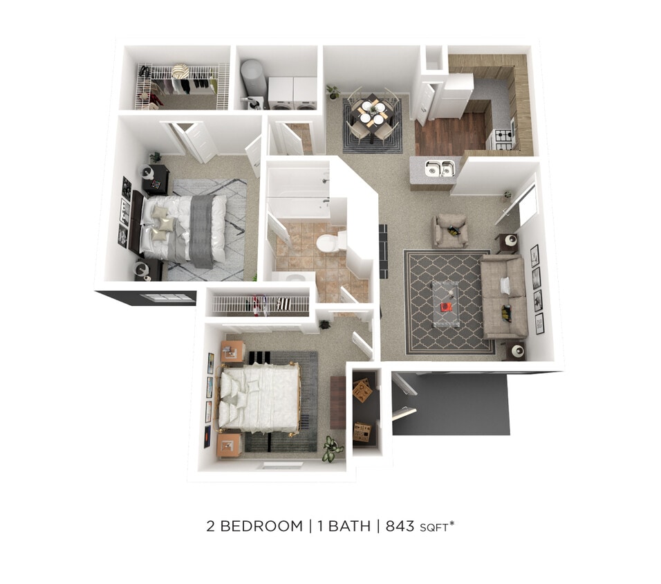 Floor Plan - Two Bedroom