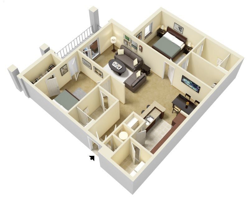 Floor Plan - 3B