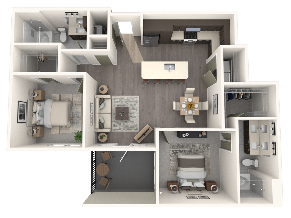 Canal 1535 Floor Plan B1.1 - B1.1