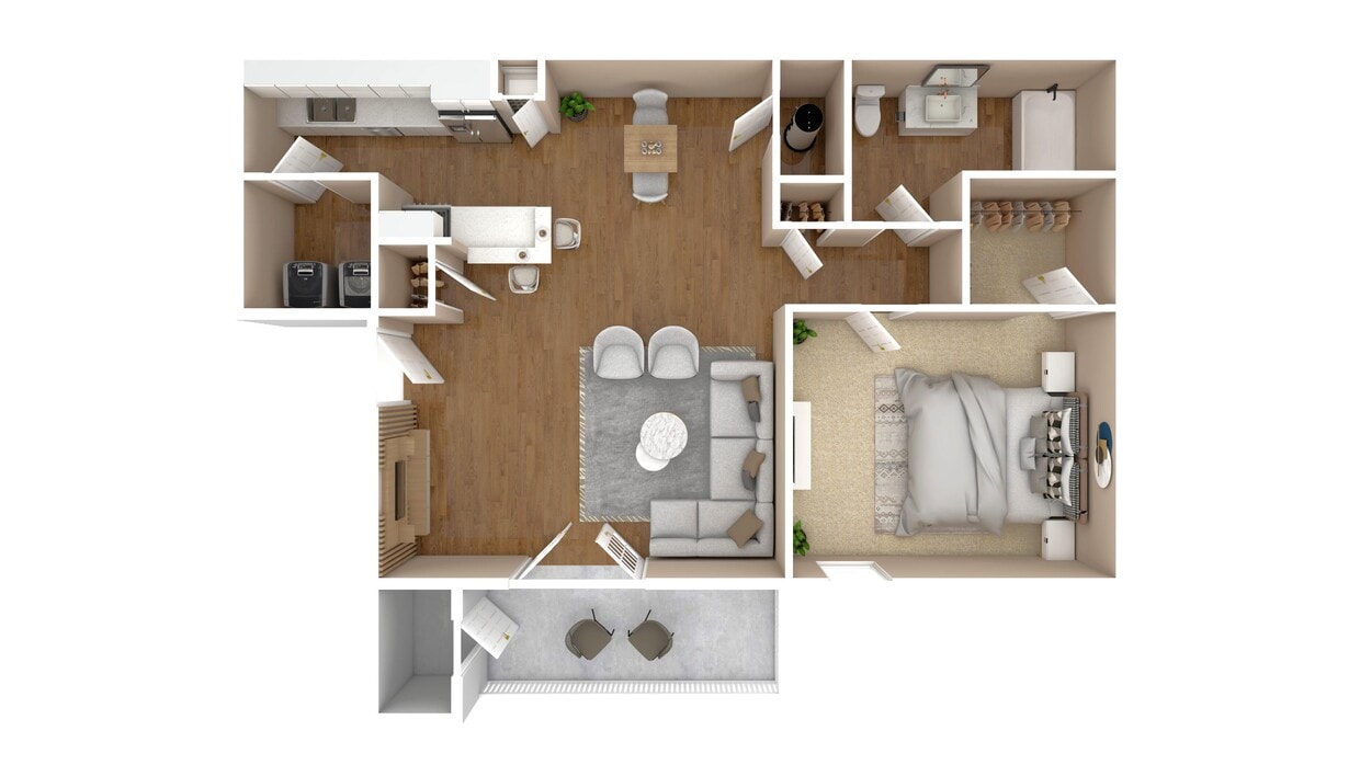 Floor Plan - One Bedroom